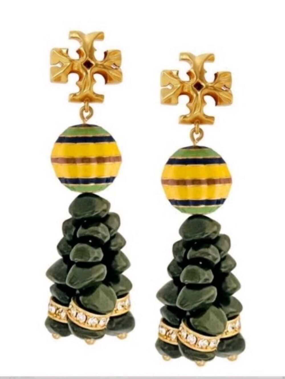 Tory Burch Roxanne Beaded Tassel Earrings